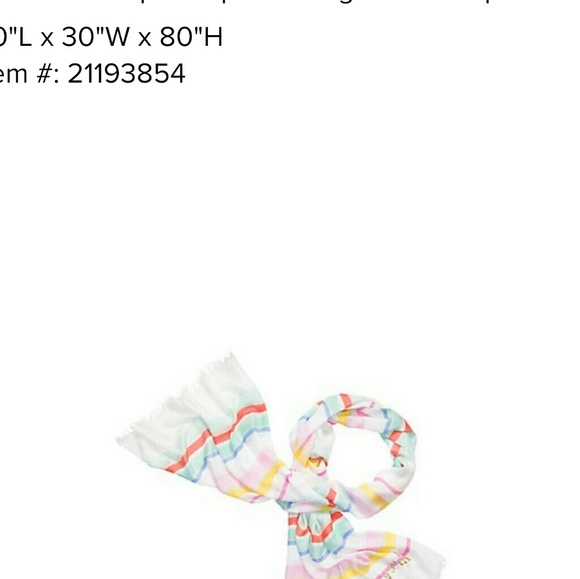 Kate spade multi color scarf - Picture 4 of 4